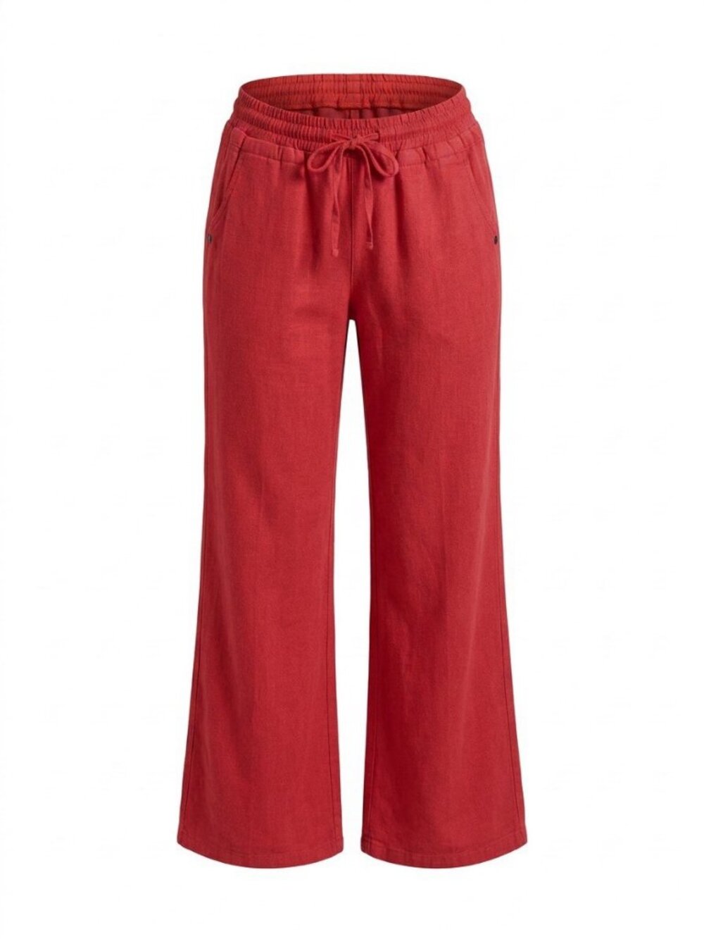 Love Tree Linen Blend Pants Casual Drawstring Pockets  Size S